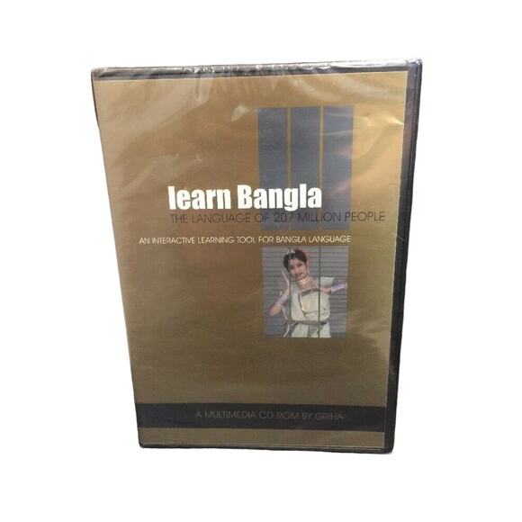Vintage 2004 New Factory Sealed Learn Bangla Language Multimedia CD-ROM - Picture 1 of 3